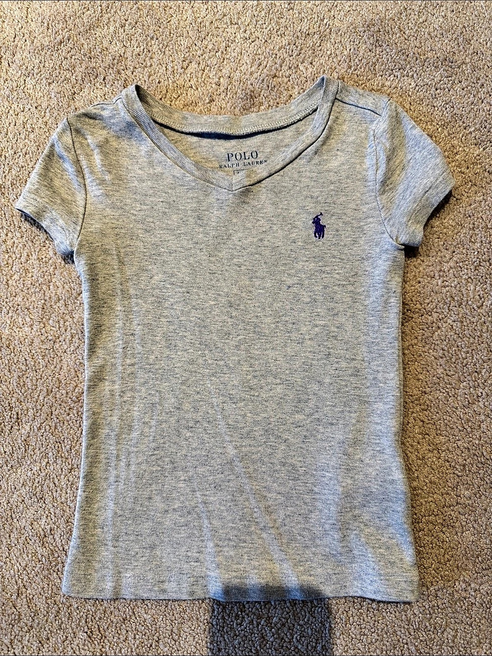 Polo Ralph Lauren Gray Short Sleeve Tee Size 4/4T